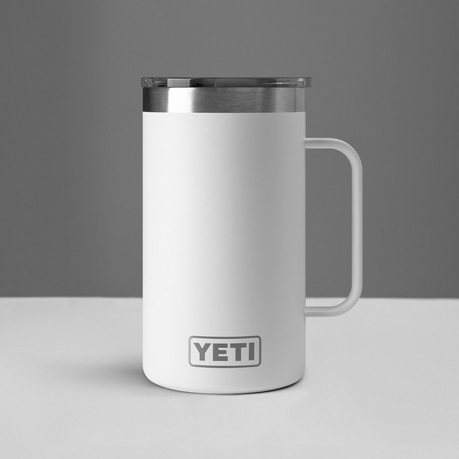 [정식수입] 예티 텀블러 램블러 머그 710ml 24oz (화이트) 리브퍼콜라보 식약처인증, 화이트, 1개