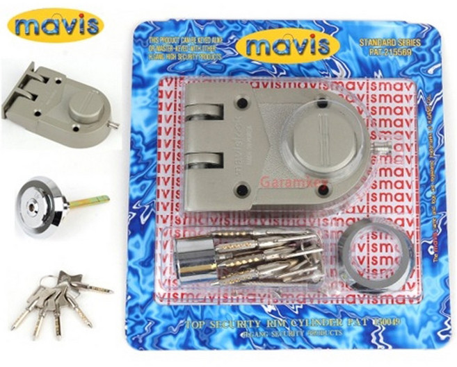 마비스 현관문 방화문 보조키 잠금장치 열쇠, 그레이, 1개