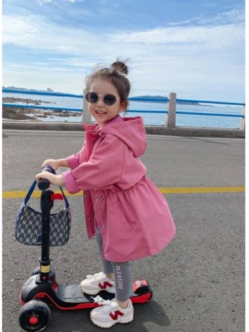 아짱) 여아 바로발송 키즈주니어핑크야상(아동복야상 주니어야상)