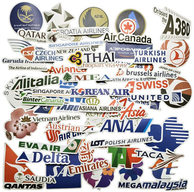 포트렘 캐리어스티커 노트북스티커 꾸미기, 04_항공사로고