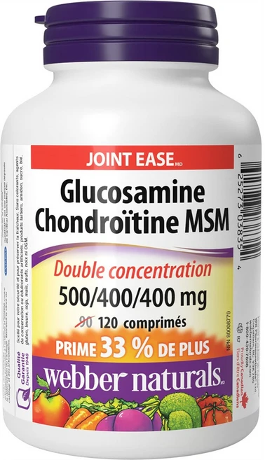 관절통증 영양제 프로테오글리칸 글루코사민 콘드로이친 MSM 1통120캡슐 캐나다직배송 웨버네츄럴, 1개, 120정 - 쿠팡