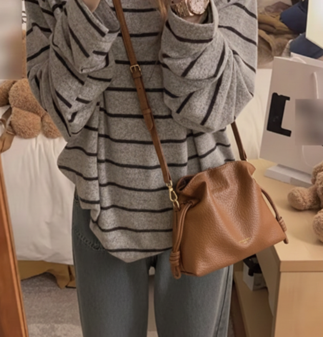 제이바바 여성용 데일리 복조리 버킷백