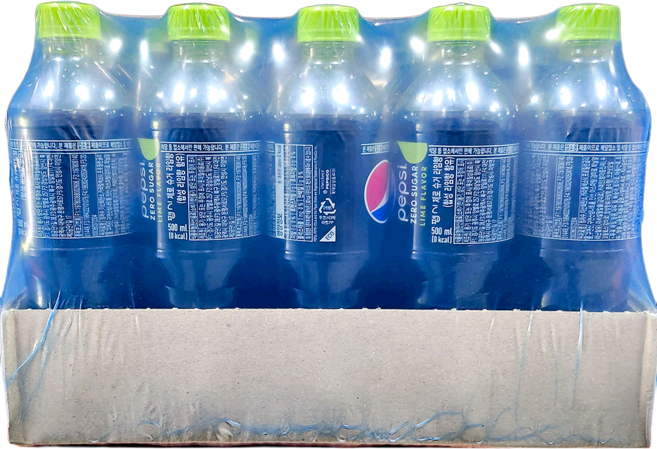 콜라 (펩시 500ml x20입 제로슈거 라임향) 편의점용 분식점음료 타코용, 20개