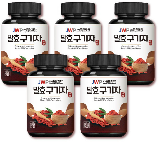 국내산 구기자 특허공법 흡수율 높인 발효구기자환 1세트 (100g 5병), 100g, 5개