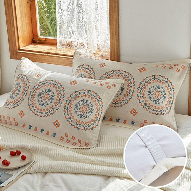 감성 디자인 순면 밴딩형 베개덮개 데일리 베개커버