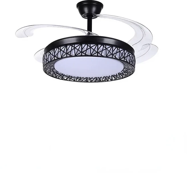 투야 스마트 천장 선풍기 조명 가정용 LED 블랙 화이트 리모컨 앱 36 인치 42/52, 02 Black, 01 42 inch, 02 Remote Control