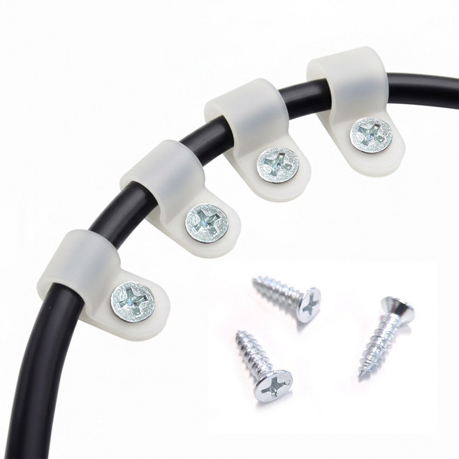 딜메이트 전선 고정 클립 케이블 클램프 피스 100세트, 100개