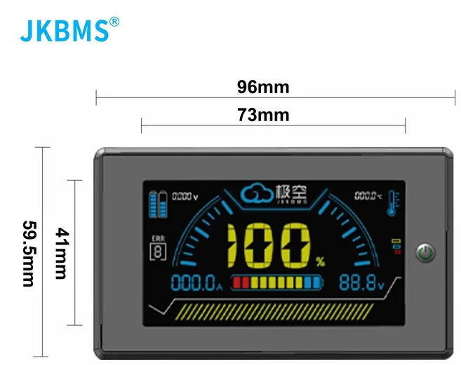 JKBMS V19 스마트 인버터 8S 16S 24V 100A 가정용 에너지 저장 Lifepo4/리튬이온/LTO 그로와트 데이, 01 JK-3.2LCD