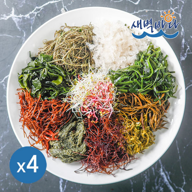 해초야 9해조 8g x 4봉 국산 9가지 매일해초샐러드 꼬시래기 SE984, 4개