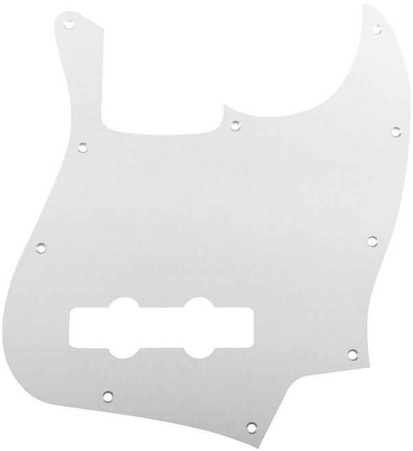 미국 펜더 스탠다드 재즈 베이스 오리지널 컬러를 위한 Musicly Ultra 10홀 양극산화 알루미늄 JBass 픽가드, Original Color, 1개