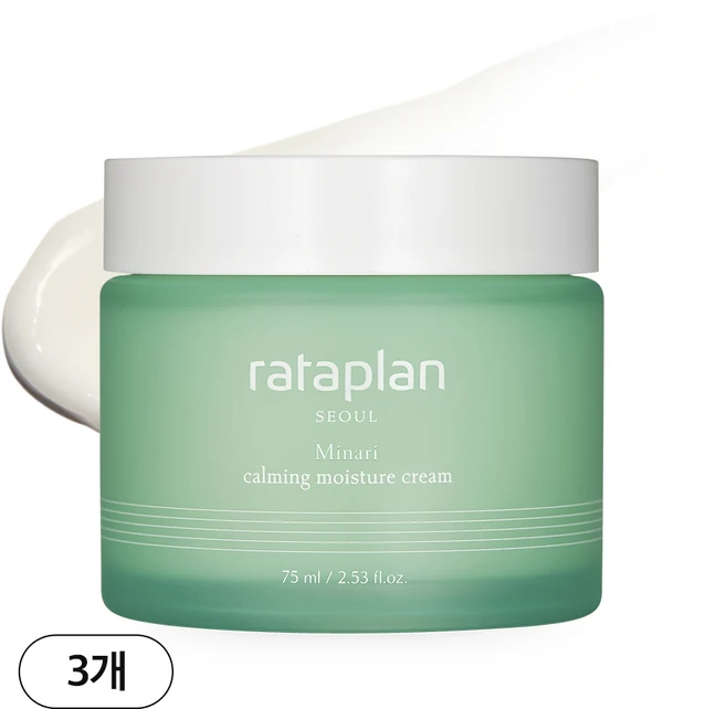 라타플랑 미나리 진정 수분크림 75ml 3개 / 시카 트러블 속보습 - 쿠팡