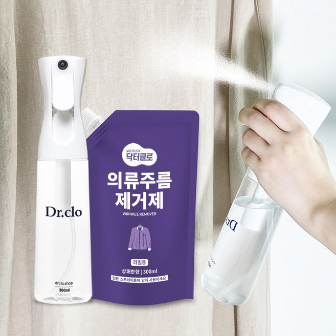 엔오엔 닥터클로 의류주름제거제 섬유탈취제 살균력 99.9%, 1개, 300ml