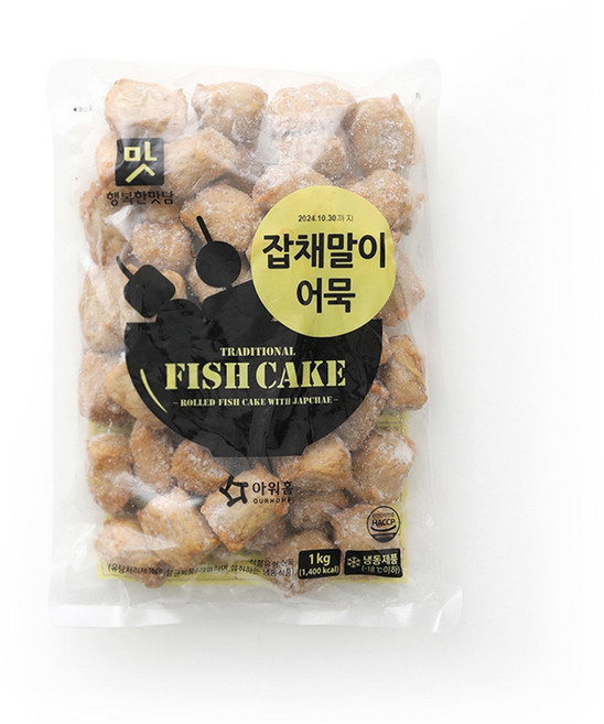 아워홈 잡채말이 어묵 1KG, 10개