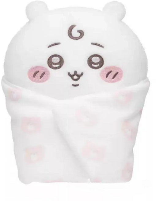 먼작귀 베이비 치이카와 인형 하치와레 양배추 우사기 마스코트 누이구루미 차량, 베이비 포대기 치이카와, 1개, 12cm