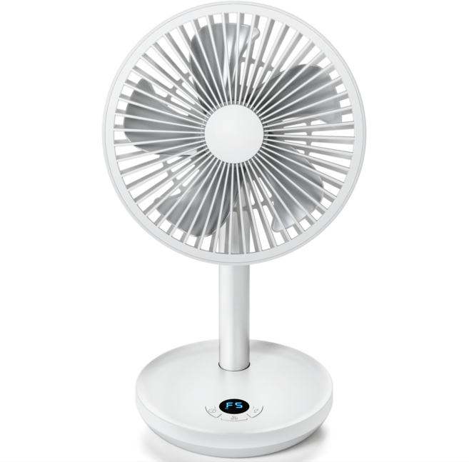 젠박스 무선 무소음 탁상용 선풍기, 화이트, ZTF-17I