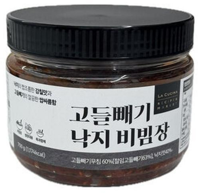 라쿠치나 고들빼기 낙지 비빔장 700g, 1개