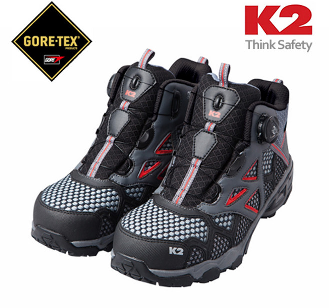 K2 안전화 K2-60 6인치 고어텍스 BOA 다이얼/방수/방풍/미끄럼방지/논슬립/최고급/작업화/현장화