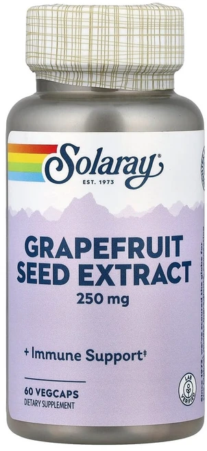 솔라레이 자몽 씨 추출물 250mg 베지 캡슐 60정, 120g, 1개 - 쿠팡