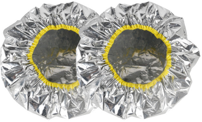 츠키쿠지라 고급형 셀프 홈케어 알루미늄 트리트먼트 두꺼운 헤어캡 염색 파마, 2개