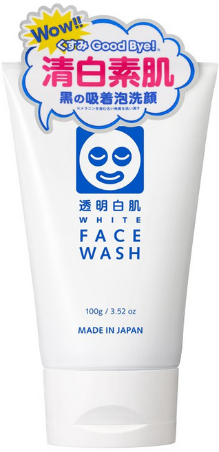 石澤研究所 透明白肌淨白洗面乳, 100g, 1個