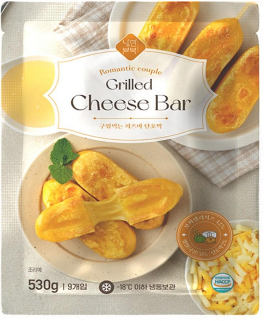 [낭만부부] 구워먹는 쫀~득 치즈바 단호박, 2개, 530g