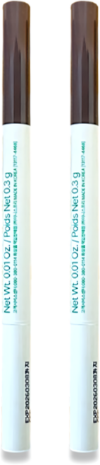 이니스프리 납작 아이브로우 펜슬 0.3g #4 새벽 이슬 애쉬 브라운, 4호 새벽 이슬 애쉬 브라운, 2개