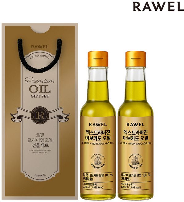 로엘 엑스트라버진 아보카도오일 선물세트, 1세트, 230ml