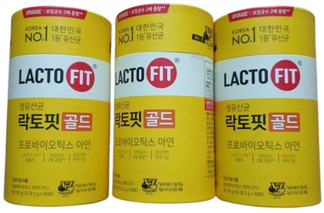 종근당건강 락토핏 생유산균 골드, 100g, 3세트