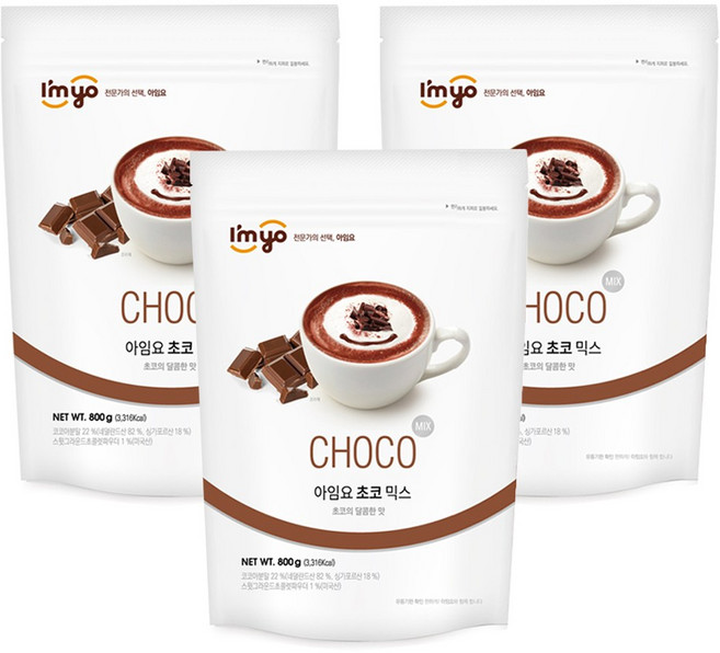 아임요 초코 믹스 파우더, 800g, 1개입, 3개