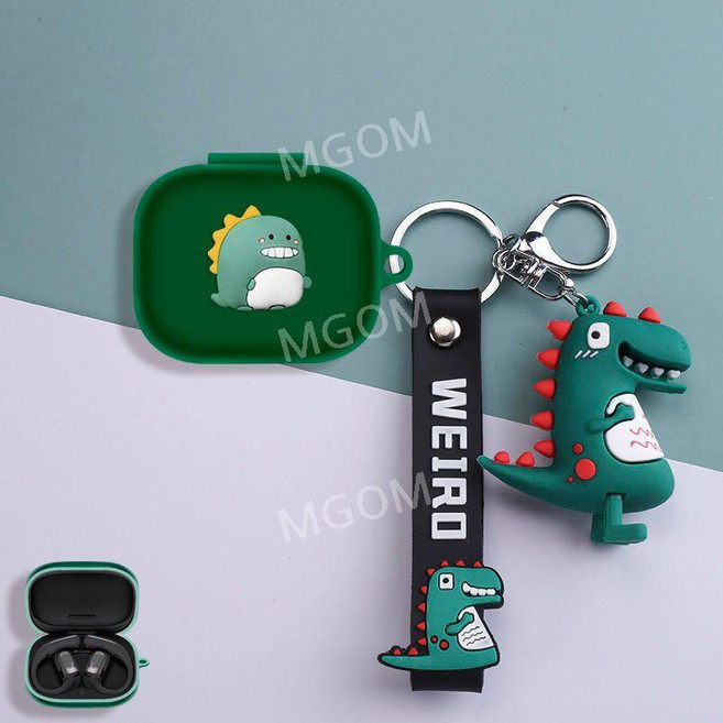 샥즈 오픈핏 프로 케이스 호환 Shokz OpenFit Pro 보호 커버 블루투스 이어폰, OPENFIT PRO(2026), 그린+공룡