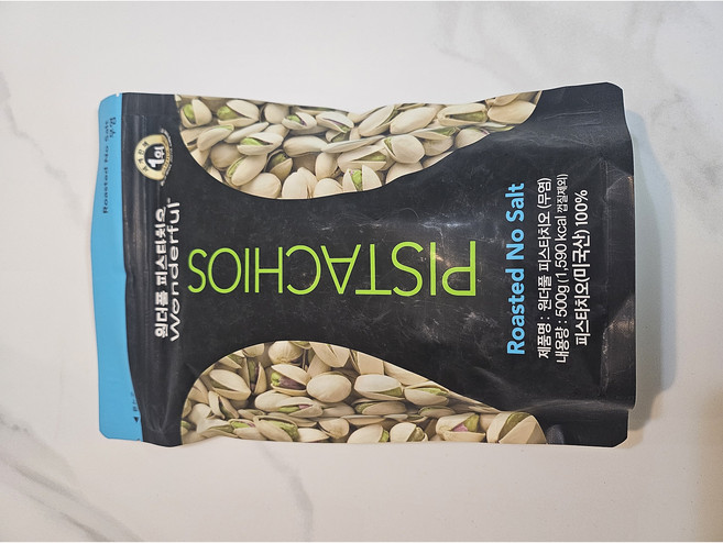 원더풀 로스티드 무염 피스타치오 볶은 견과류 500g, 1개
