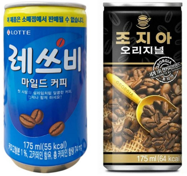 레쓰비 175mlx30개(업소용)+조지아 175mlx30개, 1개, 175ml, 1개
