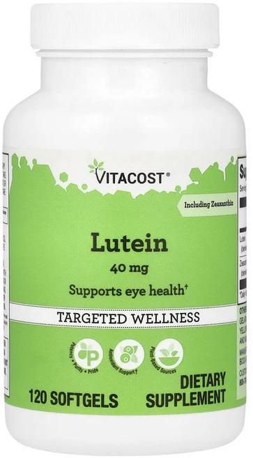 비타코스트 루테인 위드 제아잔틴 Vitacost Lutein Including Zeaxanthin 120정, 1개 - 쿠팡