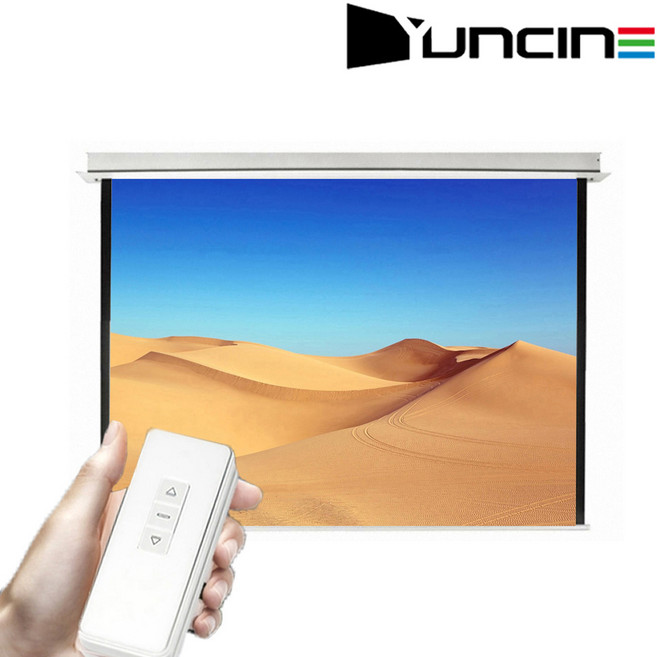 윤씨네 매립형 전동스크린 R-EV 스크린 프로젝터 빔프로젝터 빔스크린 자동스크린, 120인치+리모콘세트