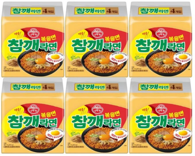 [달콤진] 오뚜기 참깨라면볶음면 24개입, 1세트