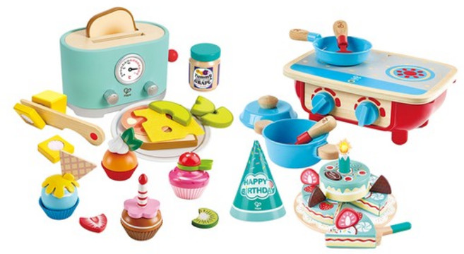 [하페] 하페소꿉놀이4종(31572set)(컵케이크쌓기놀이+촛불놀이생일케이크+팝업토스터아침식사놀이+음식만들기주방놀이), 없음, 없음, 상세설명 참조