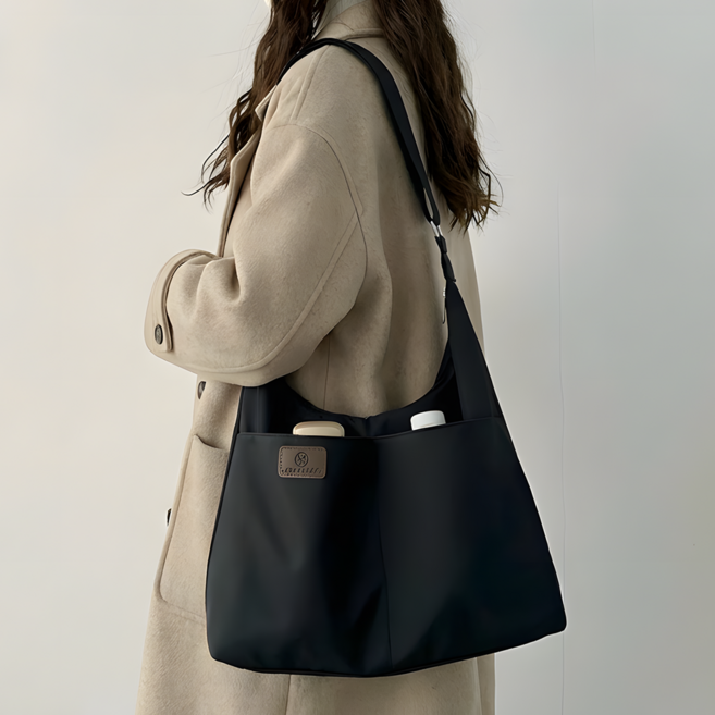 엘딕스 투포켓 데일리 숄더백 나일론 보부상가방