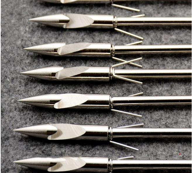 JQS 10 pcs/20 pcs 낚시 비행 상어 발사체 강철 투석기 slingshot 활 사냥 물고기 다트, 10pcs, 1세트