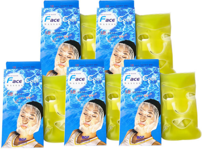 MDP 얼굴 마사지 냉찜질팩/냉팩/아이스팩, 5개