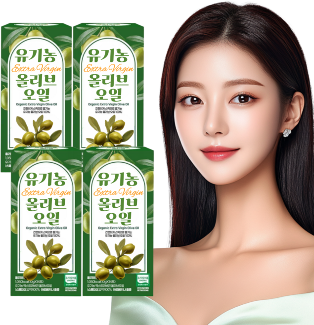 유기농 엑스트라버진 올리브오일 스틱 아르베키나 호지블랑코 품종 스페인산 올리브유, 4개, 140g