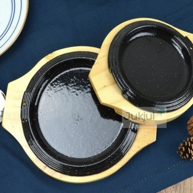 적절상회 함박스테이크 원형 철판 단품 2호