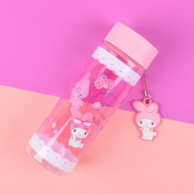 산리오 마이멜로디 트라이탄 팬던트 보틀 물병, 1개