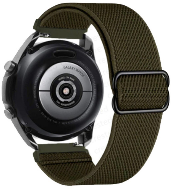 스토리링크 갤럭시 워치7 6 5 4 40mm 44mm 프로 45mm 클래식 43mm 47mm호환 스트랩 시계줄 가죽 메탈 밀레니즈루프 스포츠루프, 12.플렉서블 밴드_카키, 1개