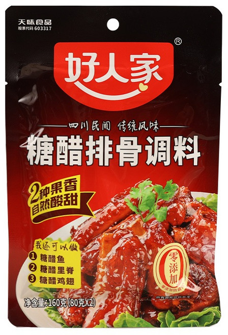 好人家 糖醋排骨調料, 1個, 一包, 160g