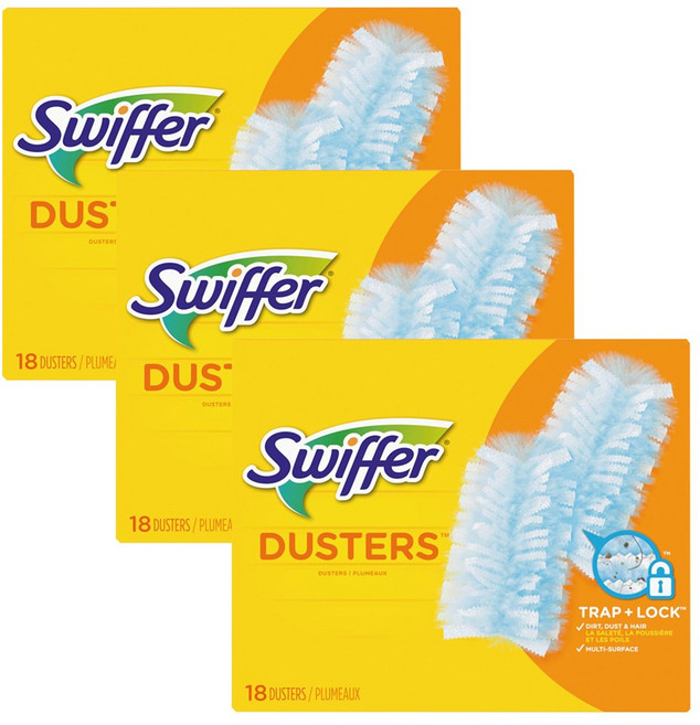 스위퍼 더스터 먼지떨이 리필 18p, 혼합색상, 3개