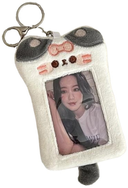 可愛造型絨毛卡套 證件卡套 悠遊卡套 鑰匙圈