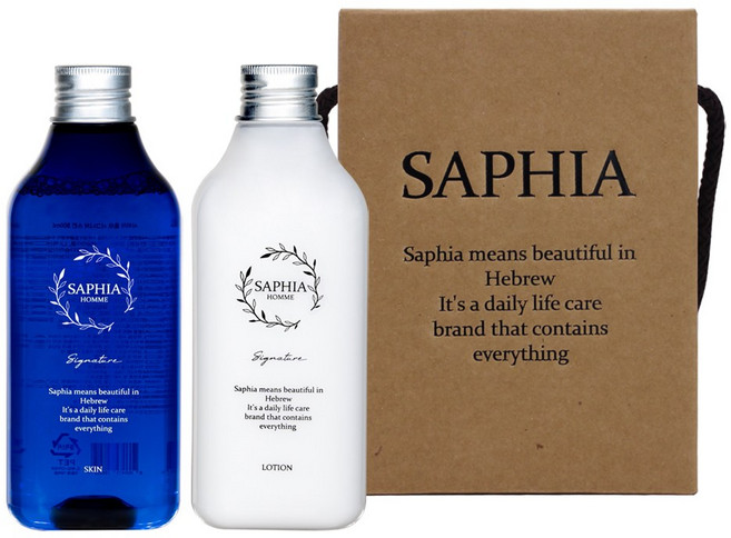 사피아 옴므 시그니처 남성화장품 2종세트, 1세트