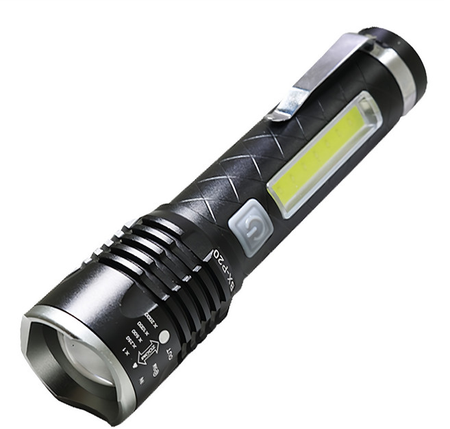 P20 줌라이트 손전등 LYS18650, 혼합색상, 1개