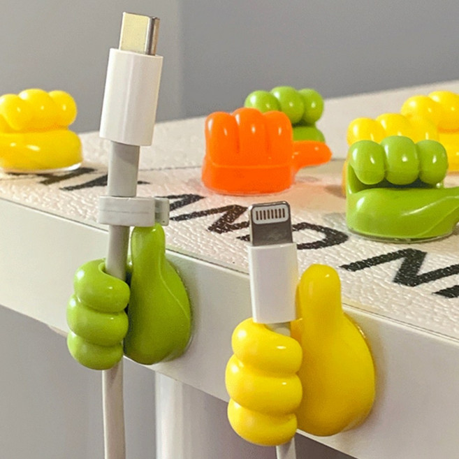 책상충전기선정리 핸드폰 전선고정홀더 케이블타이4개