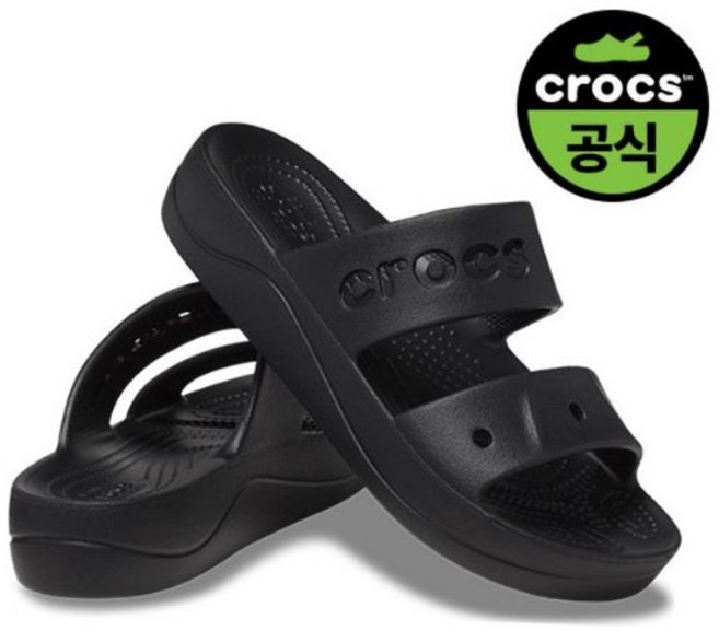(정품)크록스 여성전용 슬리퍼 샌들 쪼리 클로그 바야 플랫폼 발편한신발 실내외화 데일리슈즈 일상신발